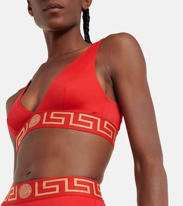 Greca Border bikini top | Versace