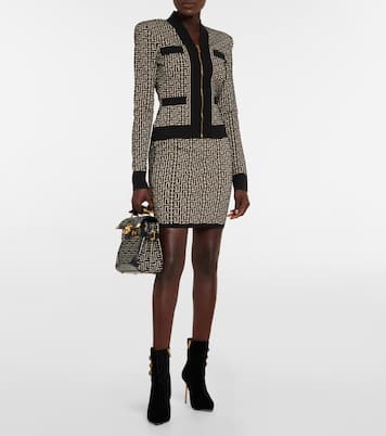 Bottines Roni en velours embossé | Balmain