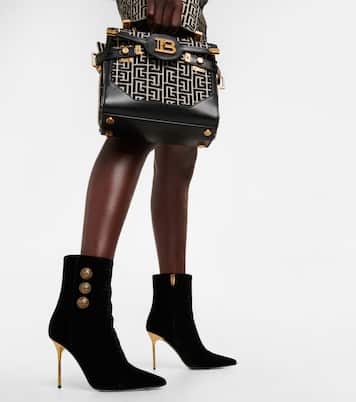 Bottines Roni en velours embossé | Balmain