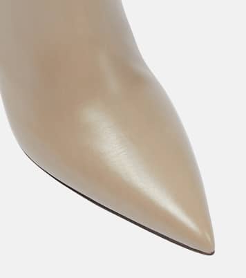 Beaded leather ankle boots | Brunello Cucinelli