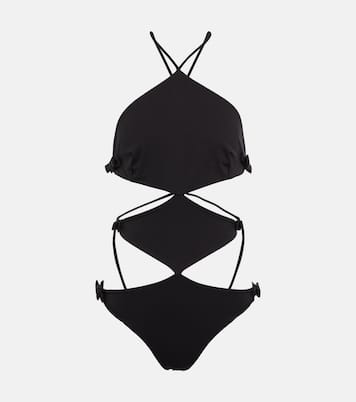 Bañador de cuello halter adornado | Valentino