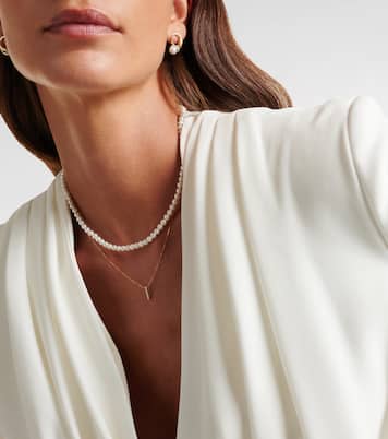 Choker en or 14 ct et perles | Mateo