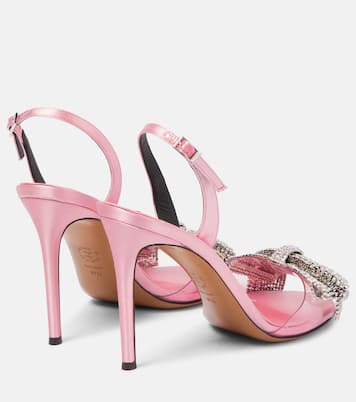 Sandales en satin à cristaux | Alexandre Vauthier