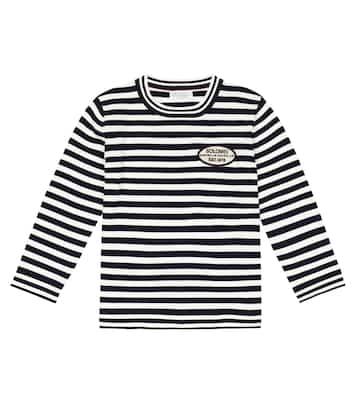 Jersey de algodón a rayas | Brunello Cucinelli Kids