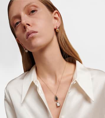 Collier Medaille en or 9 ct et diamants | Rainbow K