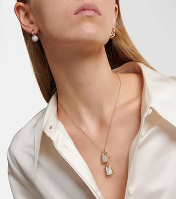 Collier Medaille en or 9 ct et diamants | Rainbow K