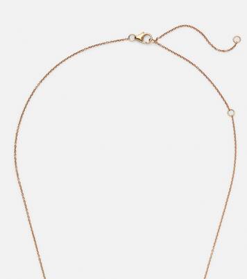 Collier Medaille en or 9 ct et diamants | Rainbow K