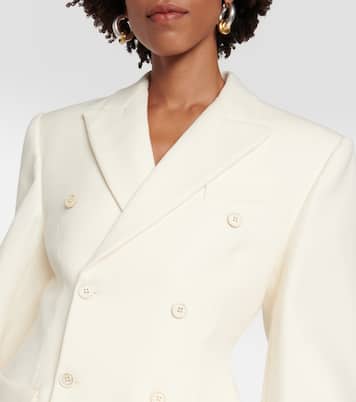 Contour double-breasted wool blazer | Wardrobe.NYC