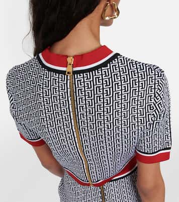 Cropped-Top aus Strick | Balmain