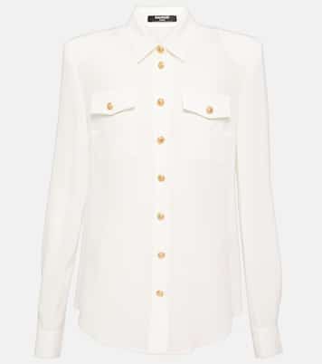 Chemise en crêpe de soie | Balmain