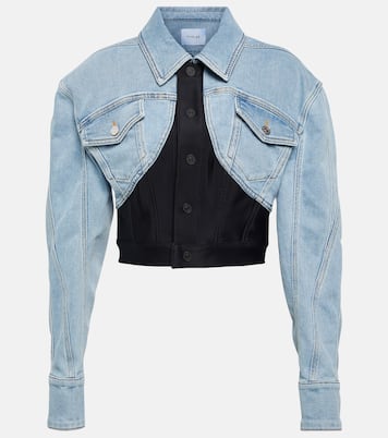 Giacca cropped con denim | Mugler