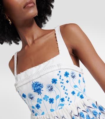 Barbara Ventura floral midi dress | Agua by Agua Bendita