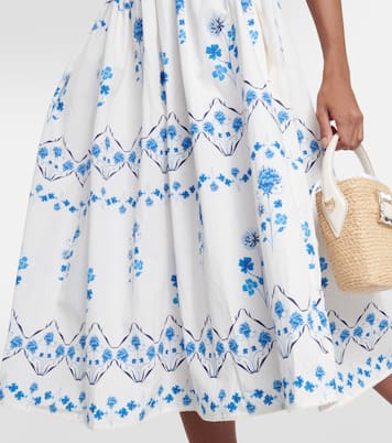 Barbara Ventura floral midi dress | Agua by Agua Bendita