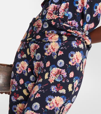 Pantalon à taille haute à fleurs | Rabanne