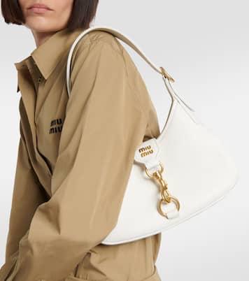 Borsa a spalla Madras Small in pelle | Miu Miu