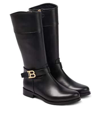 Stiefel aus Leder | Balmain Kids