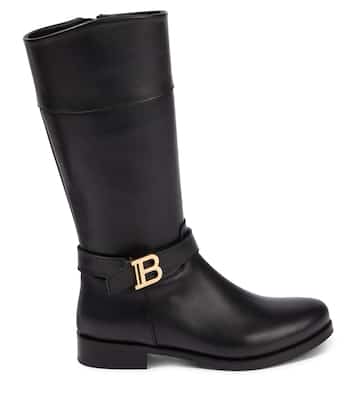 Stiefel aus Leder | Balmain Kids