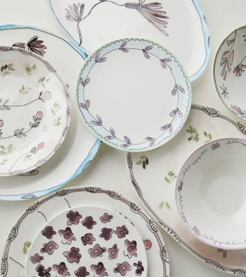 x Marni Camelia Aubergine oval plate | Serax