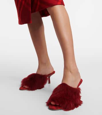 Pantoletten Jackie mit Shearling | Burberry