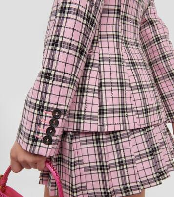 Checked wool blazer  | Giuseppe di Morabito