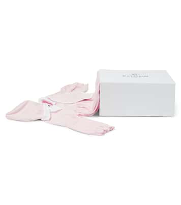 Bébé – Set grenouillère, bavoir et bonnet en coton | Balmain Kids