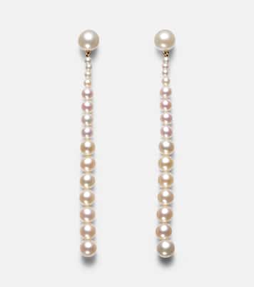 Boucles d'oreilles Piazza en or 18 ct et perles d'eau douce | Sophie Bille Brahe
