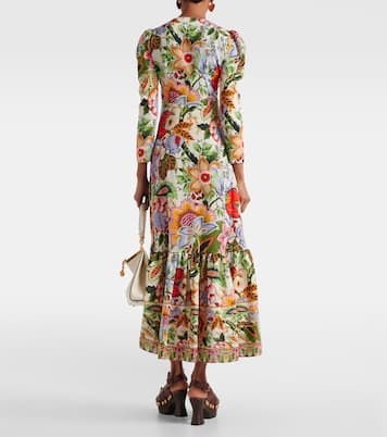 Abito midi in seta con stampa floreale | Etro