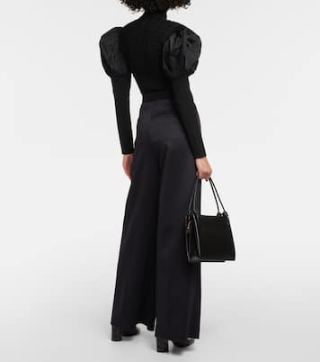 Zinnia pleated jersey wide-leg pants | Max Mara