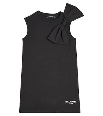 Kleid aus Baumwoll-Jersey | Balmain Kids