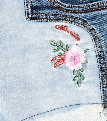 Shorts en denim bordados | Monnalisa