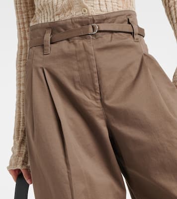 Weite High-Rise-Hose Raver aus Twill | Proenza Schouler
