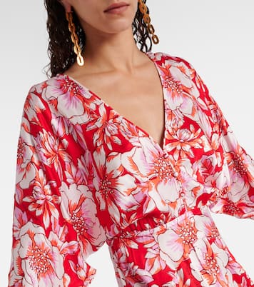 Vestido midi Ilona floral | Poupette St Barth