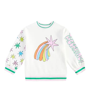 Sudadera de jersey de algodón estampada | Stella McCartney Kids