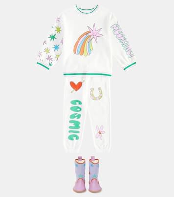 Sudadera de jersey de algodón estampada | Stella McCartney Kids