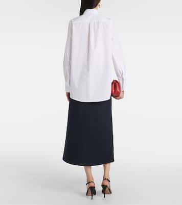 Camisa de popelín de algodón | Valentino