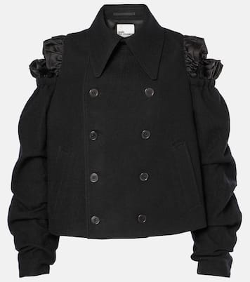 Chaqueta de lana con aberturas | Noir Kei Ninomiya