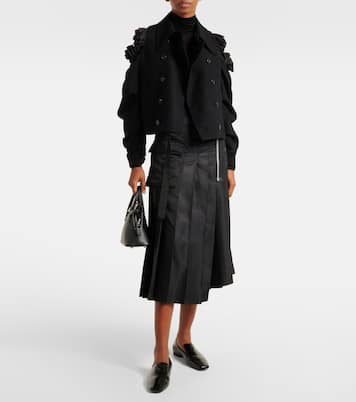 Chaqueta de lana con aberturas | Noir Kei Ninomiya