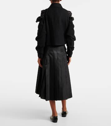 Chaqueta de lana con aberturas | Noir Kei Ninomiya