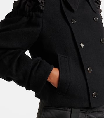 Chaqueta de lana con aberturas | Noir Kei Ninomiya