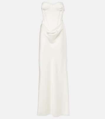 Robe corset de mariée en satin | Rotate