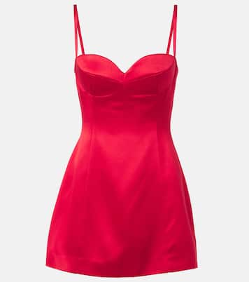 Silk and wool satin minidress | Magda Butrym