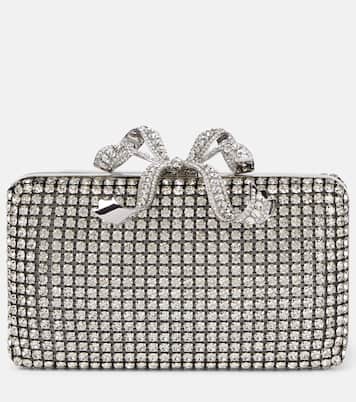 Clutch Bow Small con cristalli | Self-Portrait