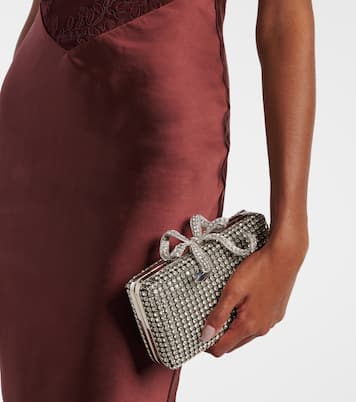Clutch Bow Small con cristalli | Self-Portrait