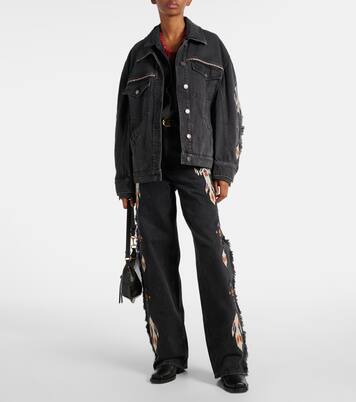 Veste Manona brodée en jean | Marant Etoile