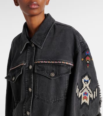 Veste Manona brodée en jean | Marant Etoile