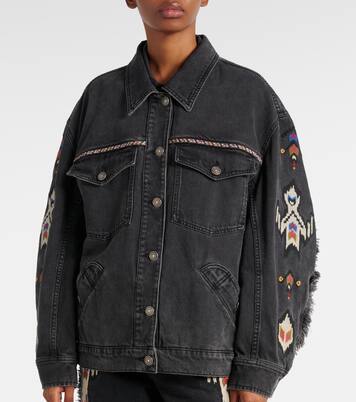Veste Manona brodée en jean | Marant Etoile