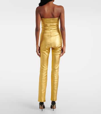 Top Gina in pelle metallizzata | Stouls