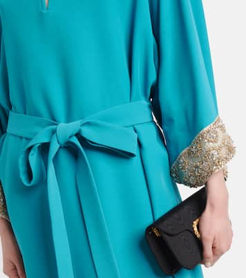 Robe longue en Cady Couture à ornements | Valentino
