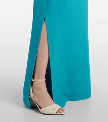 Robe longue en Cady Couture à ornements | Valentino