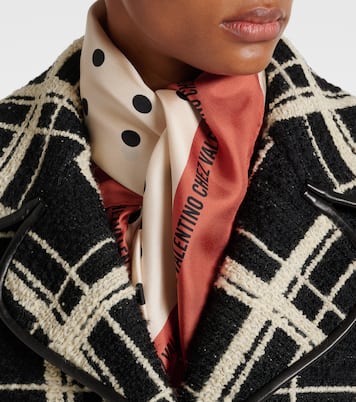 Sciarpa in twill di seta a pois | Valentino